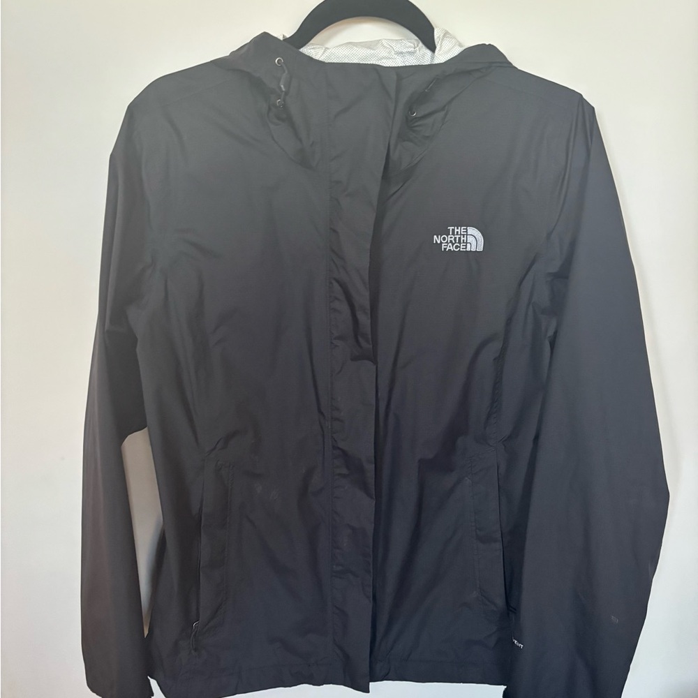 The North Face Women's Black Rain Jacket - Size Medium